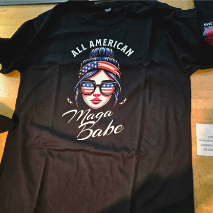 All American MAGA Babe T-Shirt