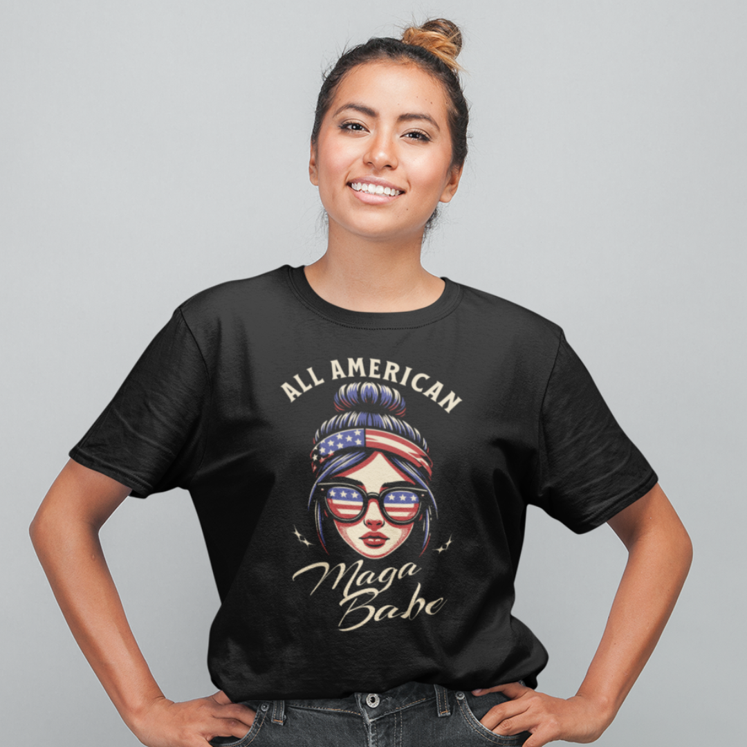 All American MAGA Babe T-Shirt